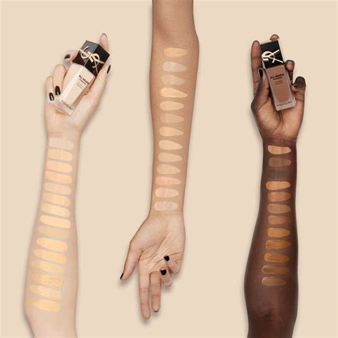 ysl matte foundation swatches|YSL All Hours Full Coverage Matte Foundation Swatches.